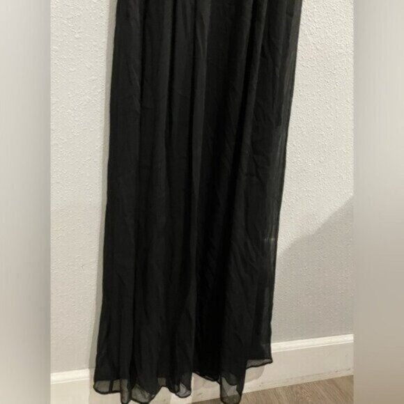 New Alice & Olivia Slit Feminine Maxi Dress Neutral Open Back Chic Party - Picture 4 of 13